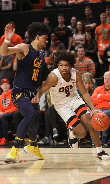Thompson scores 20 as Oregon State holds off Cal, 79-71